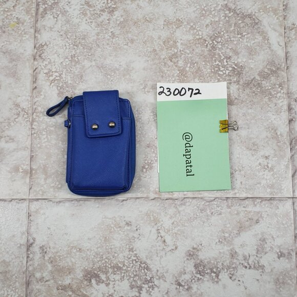 Billfold Card Slot Hand Palm Size Small Zip Close PVC Vinyl Clutch Wallet Purse - Picture 15 of 15